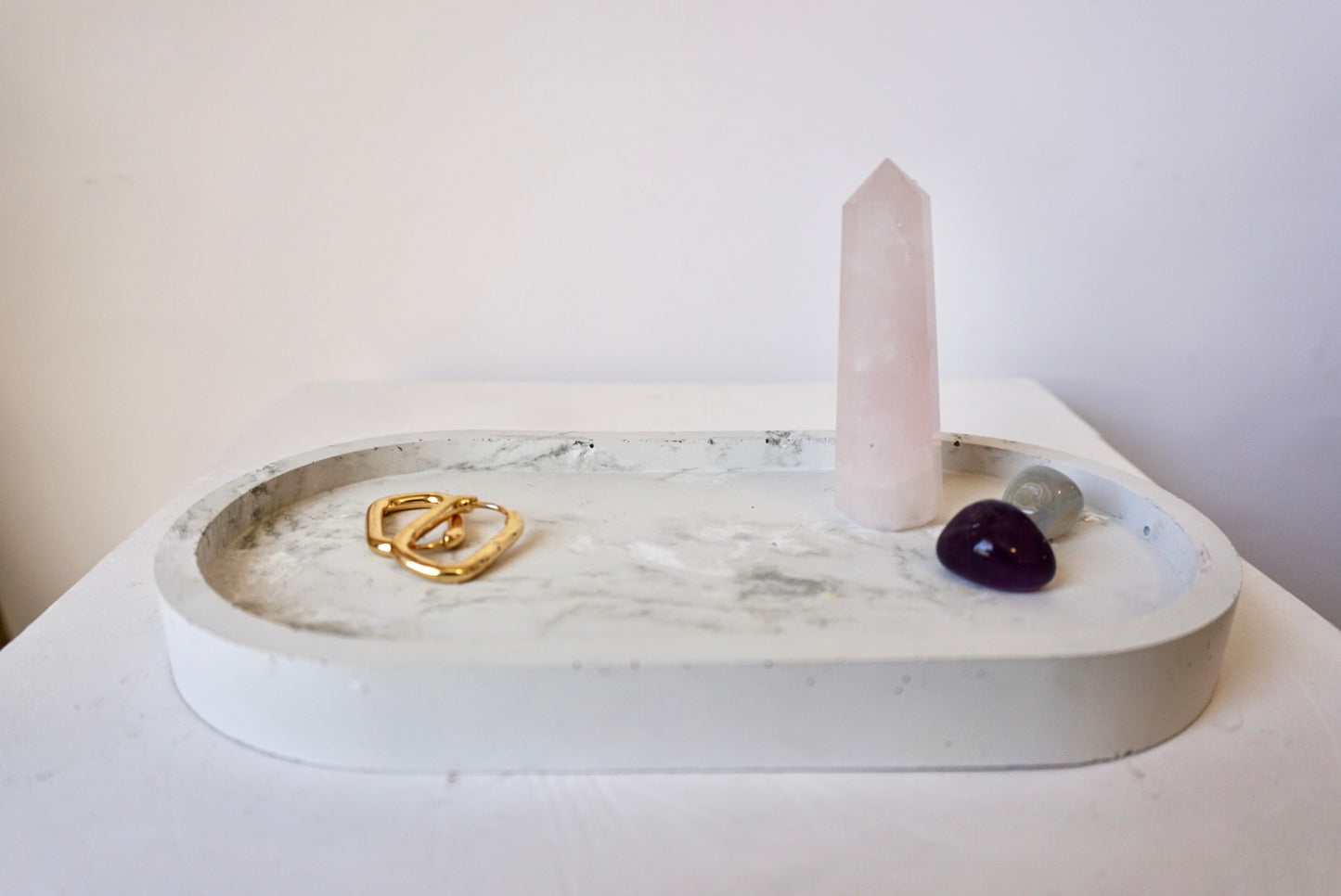 Concrete Oval Tray